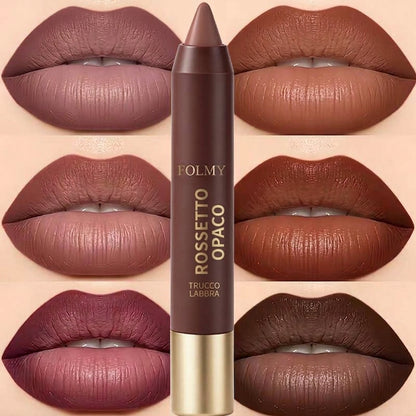 Lunga Durata Rossetto Opaco Set 6 Pezzi Resistente All’Acqua