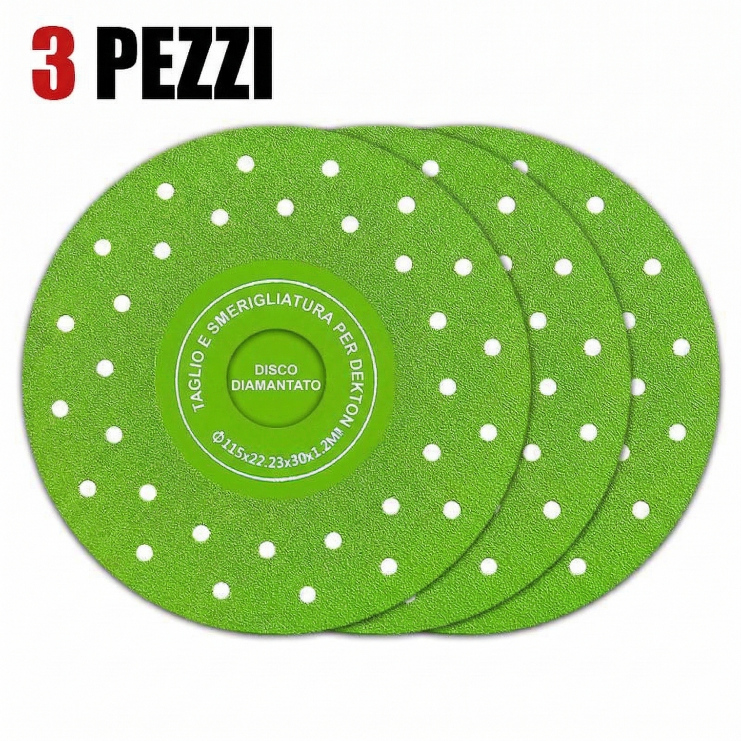 3 pezzi - Lame per seghe diamantate da 115 mm