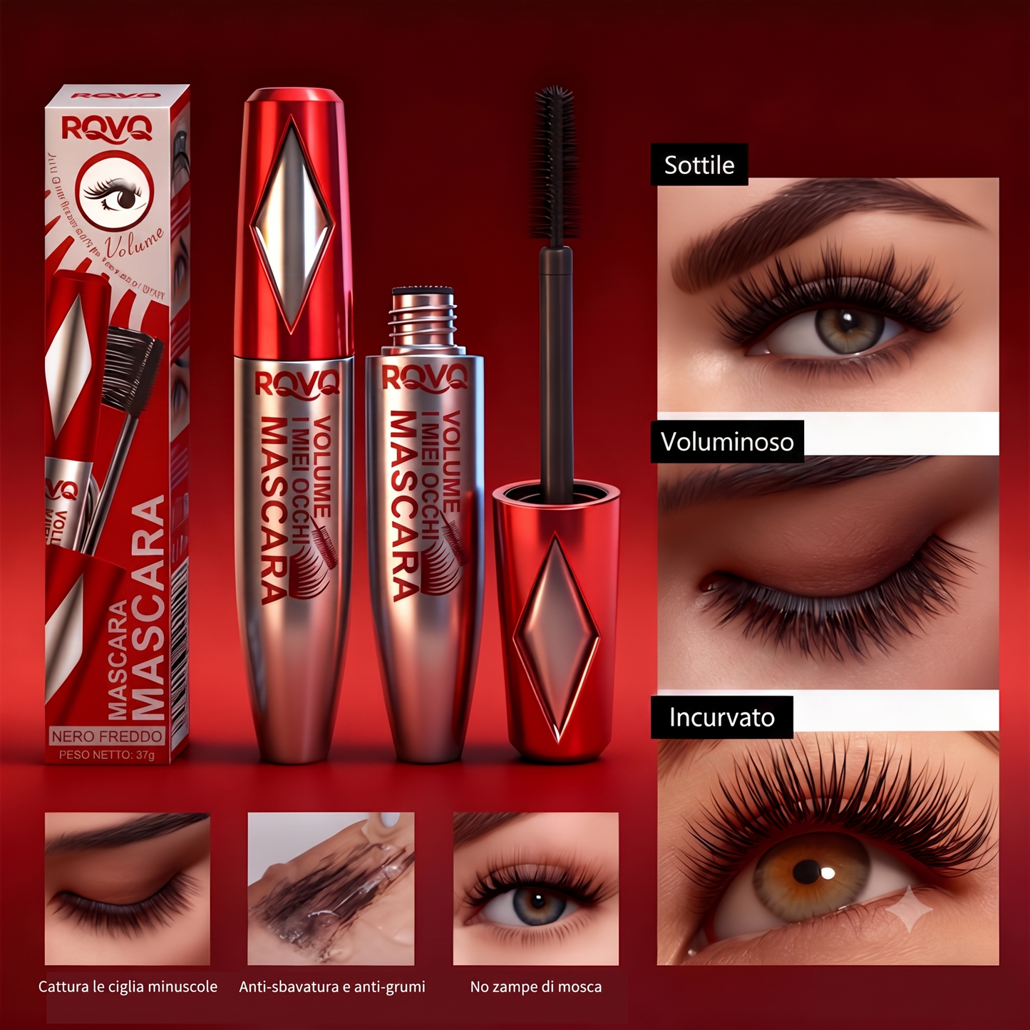 Ciglia Definite Mascara Effetto Lifting 24 Ore Senza Sbavature