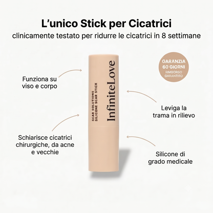 Stick Riparatore di Cicatrici con Silicone Medico – Leviga e Riduce i Segni Visibili