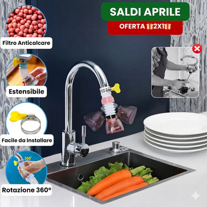 Prolunga per filtro antispruzzo | AquaFlex™