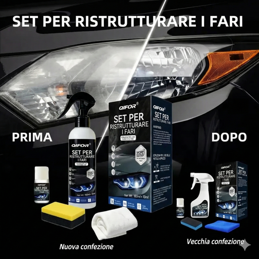 Liquido per il ripristino dei fari - Rivestimento cristallino