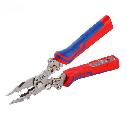 Multifunzione Pinza Spellafili Ricaricabile con Tester Voltaggio