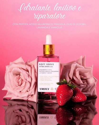 Olio dopobarba delicato - Profumo di fragola e vaniglia