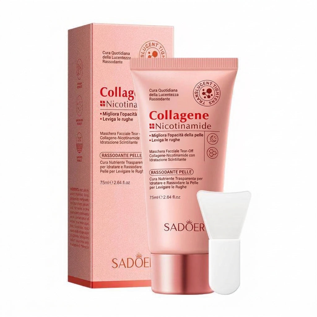 Idratante Maschera Viso Peel-Off Collagene e Niacinamide