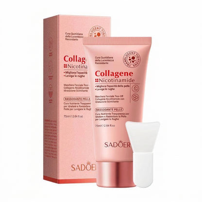 Idratante Maschera Viso Peel-Off Collagene e Niacinamide