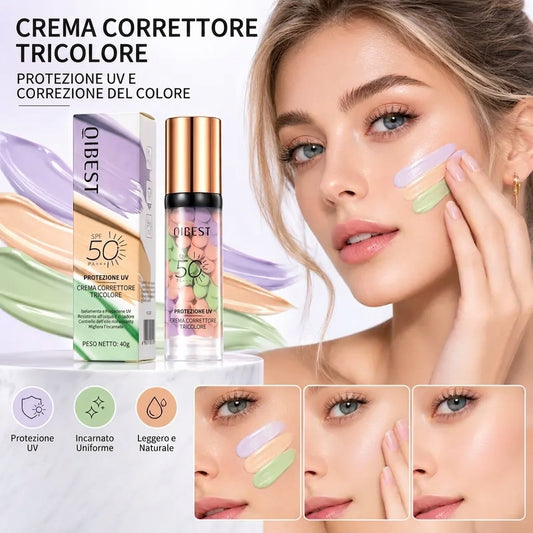 Crema Protettiva Colorata SPF 50 Idratante Opacizzante Waterproof