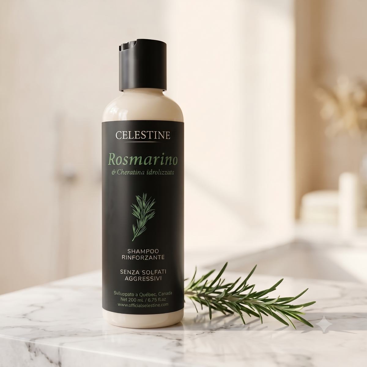Celestine Shampoo al Rosmarino & Cheratina
