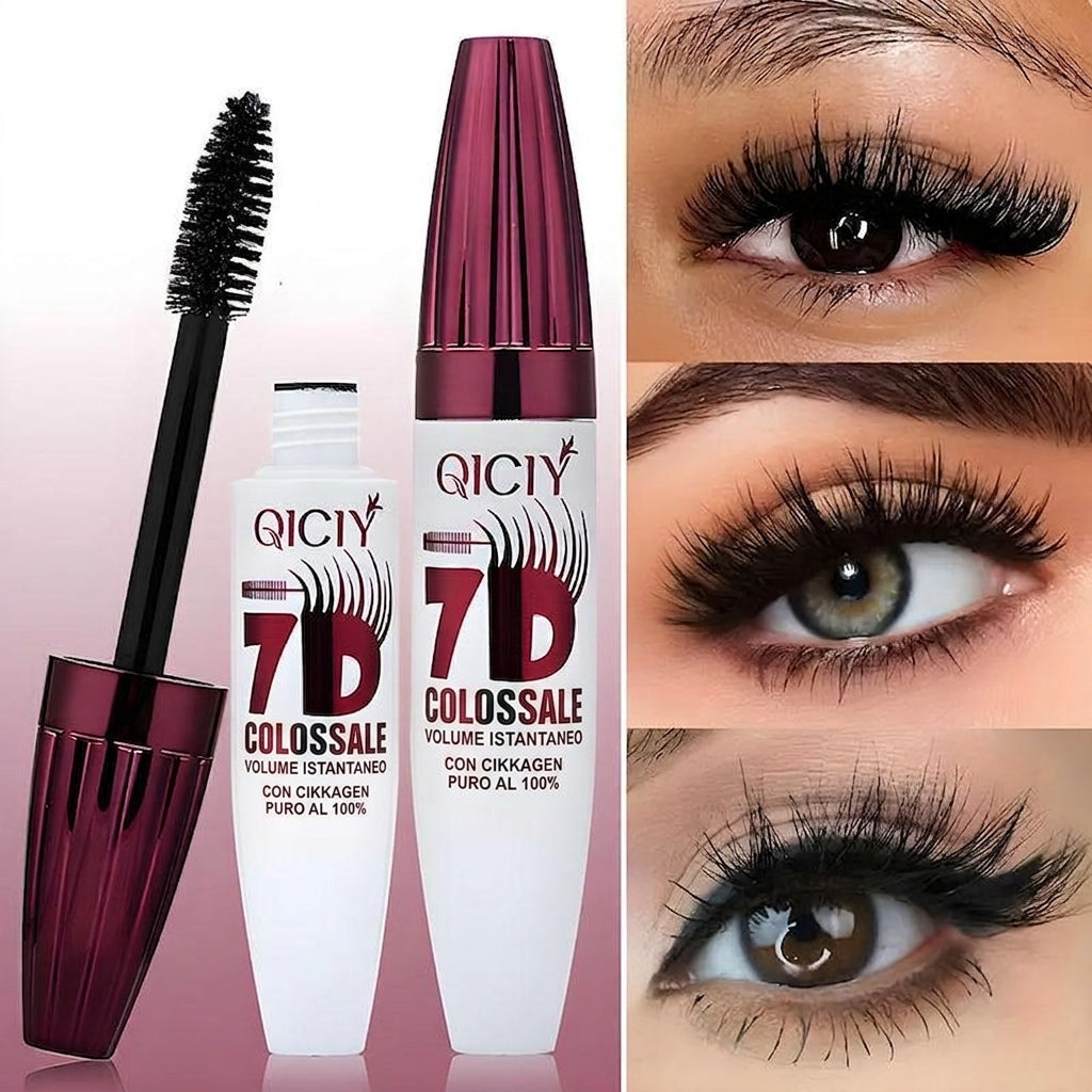 Volume E Curl Mascara 7D Resistente 24 Ore Effetto Ciglia Finte
