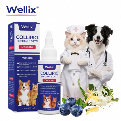 Sollievo Oculare Gocce per Cani e Gatti Trattamento Allergie