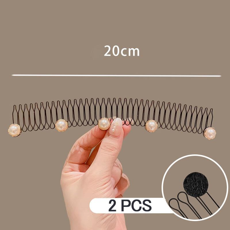 Fissaggio Capelli U Shape Set 3 Pezzi Pinza Elasticizzata Nera