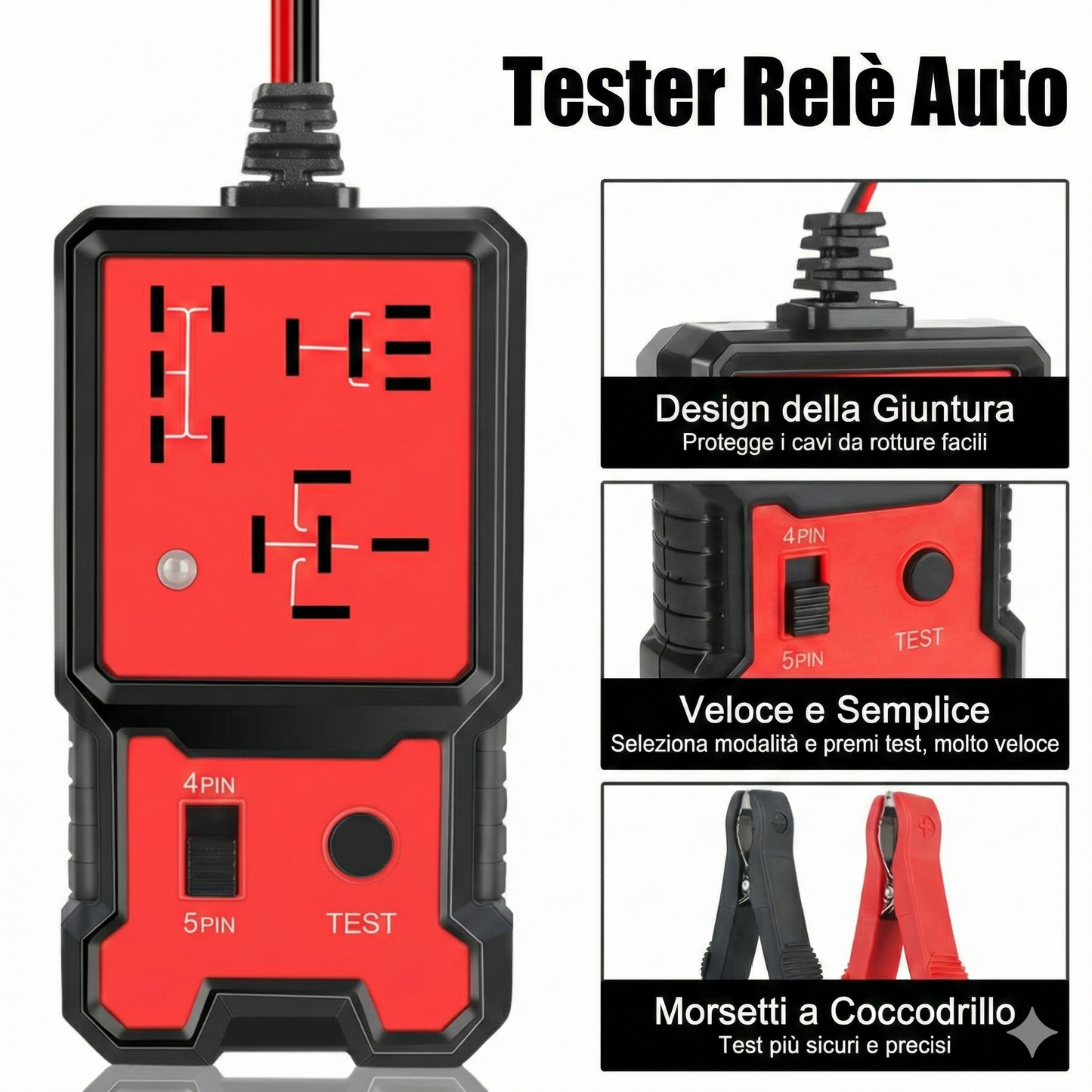 Tester relè per autoveicoli - 12V/24V