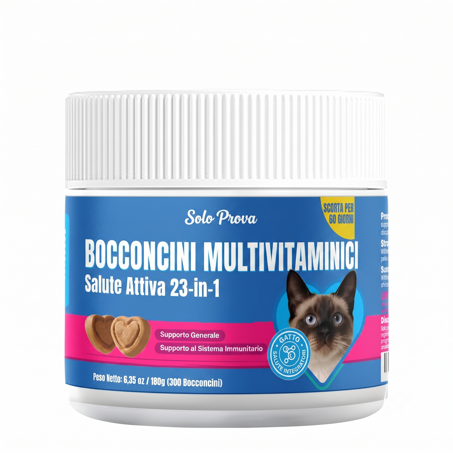 Supporto completo per gatti con multivitaminici 23 in 1 e taurina - 300 bocconcini