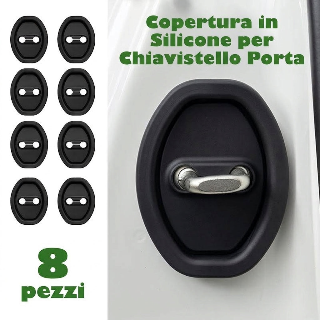 Confezione da 8 - Installazione Facile Copertura Serratura Porta Auto Autoadesiva