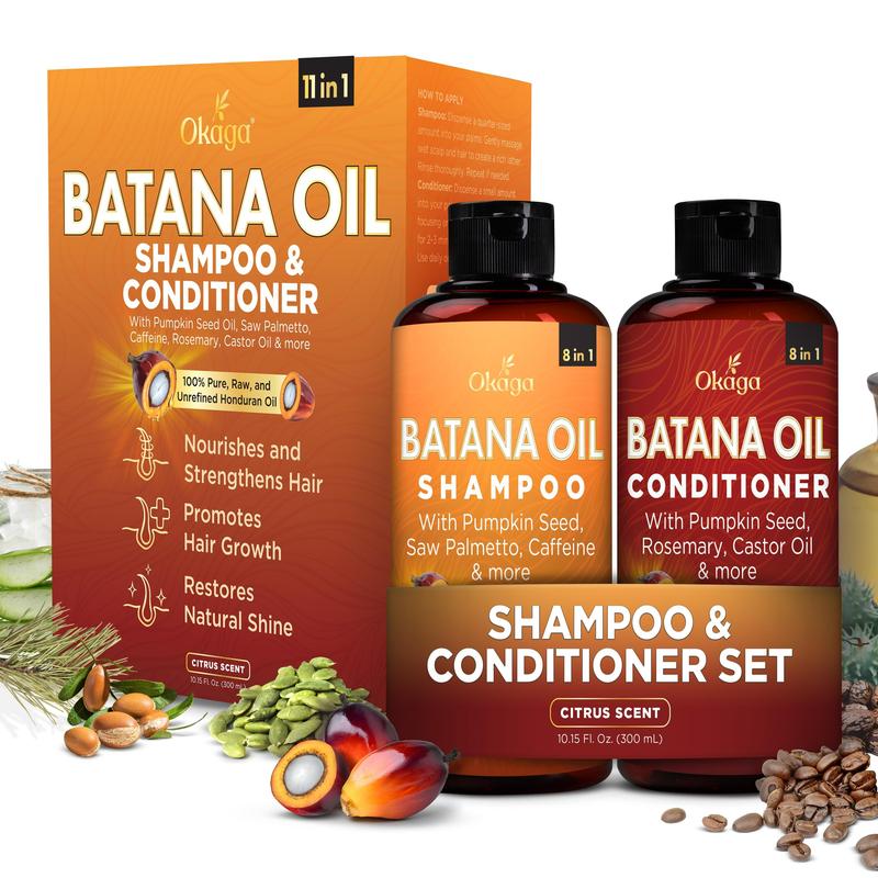 Crescita E Idratazione Shampoo E Balsamo All'Olio Di Batana