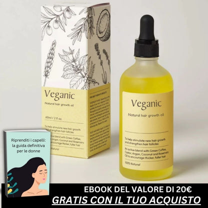 Olio naturale per la crescita dei capelli