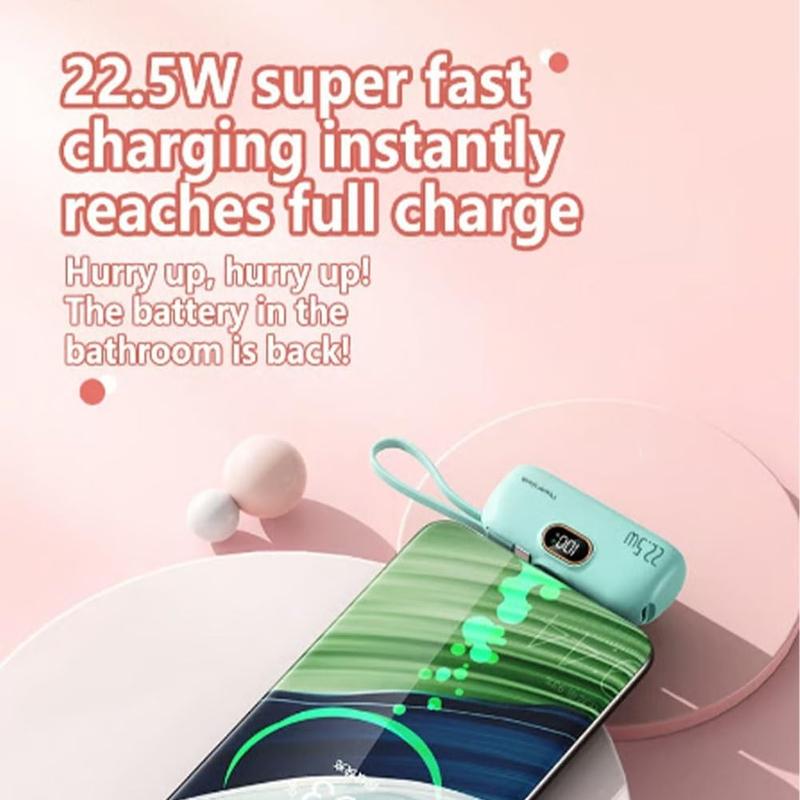 Caricatore Portatile Compatto 5000mAh Ricarica Rapida 22.5W