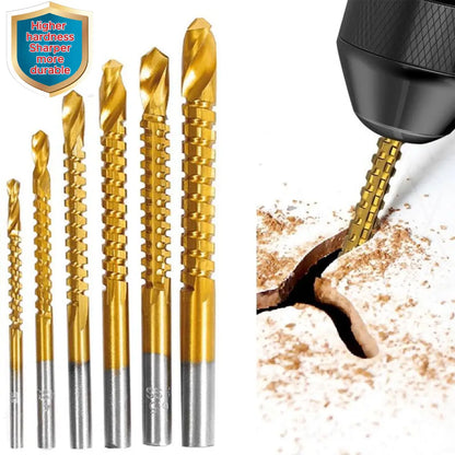 Set Utensili in Acciaio Alta Velocità Titanio 6 Pezzi
