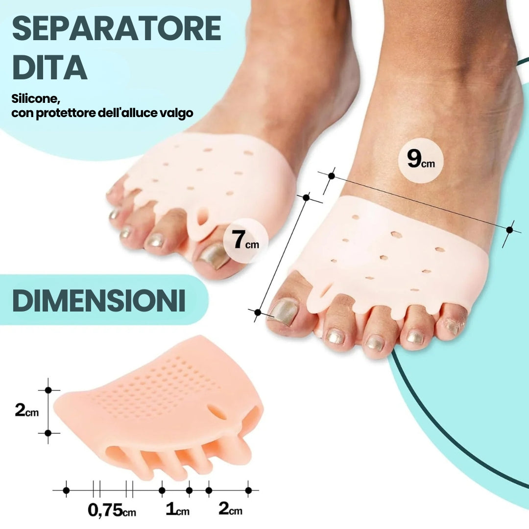 PharmaToe™ Cuscinetti terapeutici con separatore dita