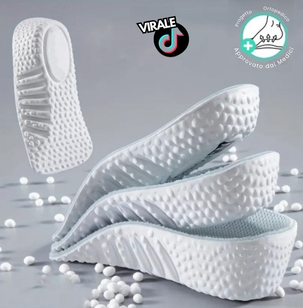 Solette ortopediche FlexStep™ con rialzo in altezza