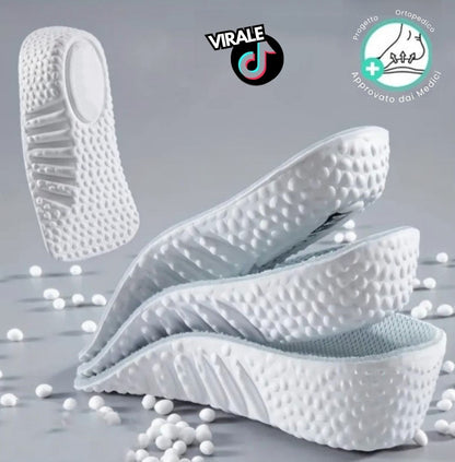 Solette ortopediche FlexStep™ con rialzo in altezza