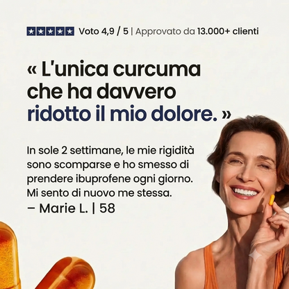 Capsule di curcuma al 95% di curcumina