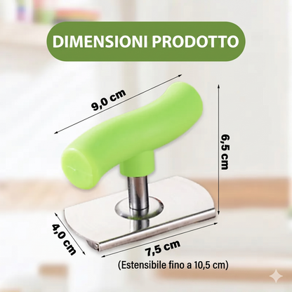 Confezione da 2 - Apertura Facile Apribarattoli in Acciaio Inox per Vasetti