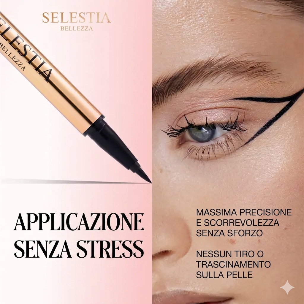 Tratto Preciso Eyeliner Liquido Resistente Sbavature Punta Feltro