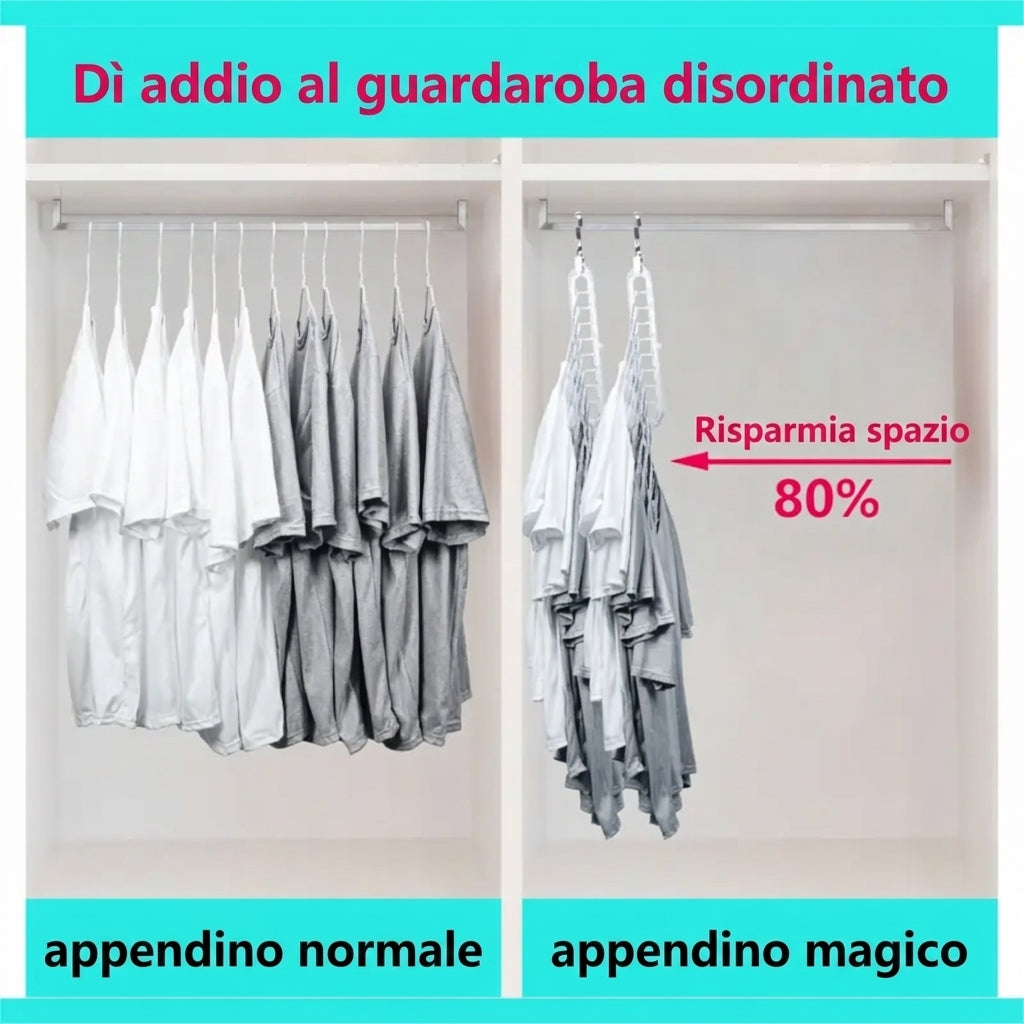 Organizzatori Compatti Appendipantaloni Pieghevoli Antiscivolo