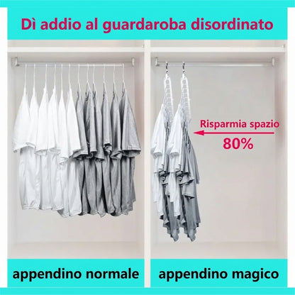 Organizzatori Compatti Appendipantaloni Pieghevoli Antiscivolo