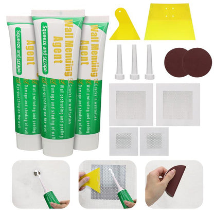 Riparazione Pareti Kit Completo con Spatola e Carta Vetrata