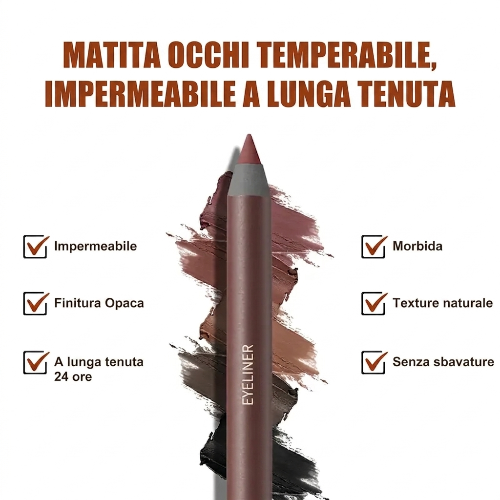 Trucco Occhi Resistente Eyeliner Matita Waterproof Lunga Tenuta