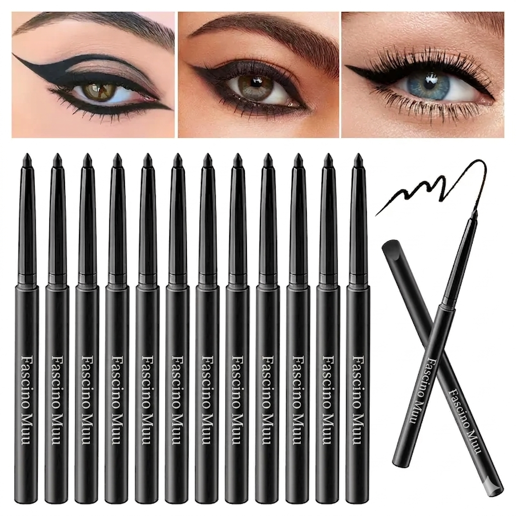 Eyeliner Liquidi Set 12 Alta Pigmentazione Lunga Durata