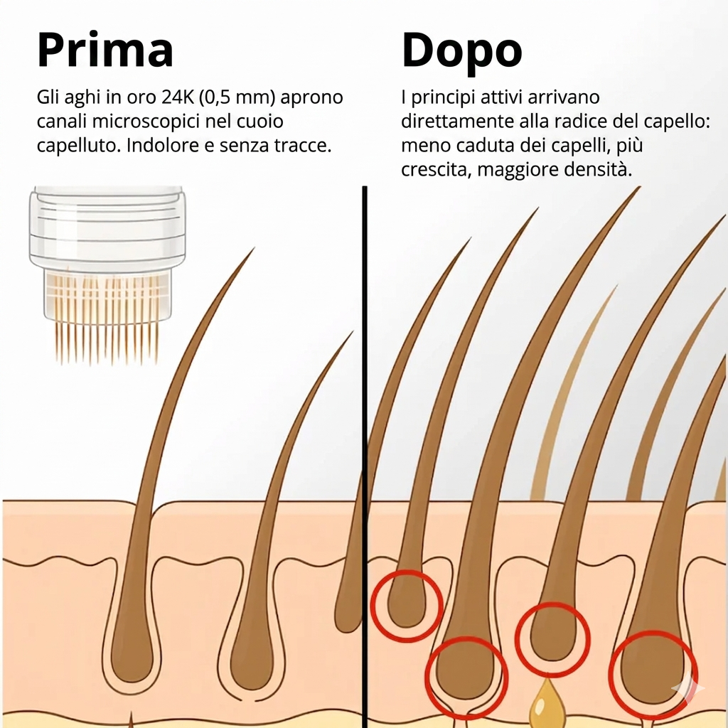 Sistema per la crescita dei capelli Apex