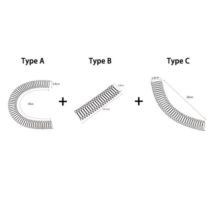 Fissaggio Capelli U Shape Set 3 Pezzi Pinza Elasticizzata Nera