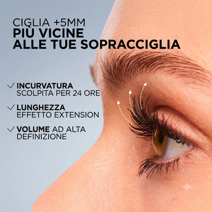 Allungante Mascara Tubo Metallico Lunga Tenuta Naturale Curl
