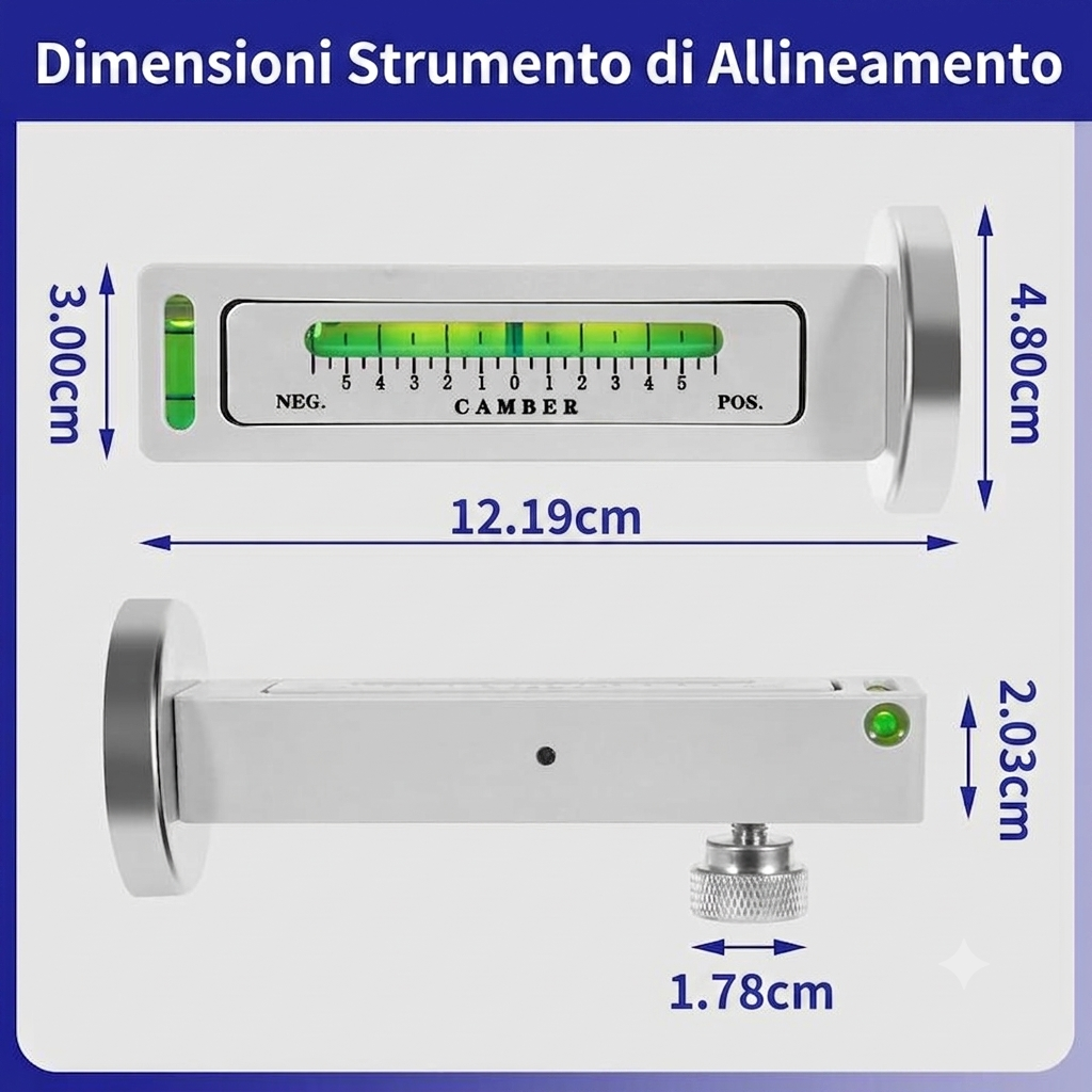 Strumento Magnetico Regolabile per Allineamento Ruote Camber