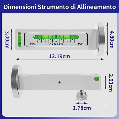 Strumento Magnetico Regolabile per Allineamento Ruote Camber