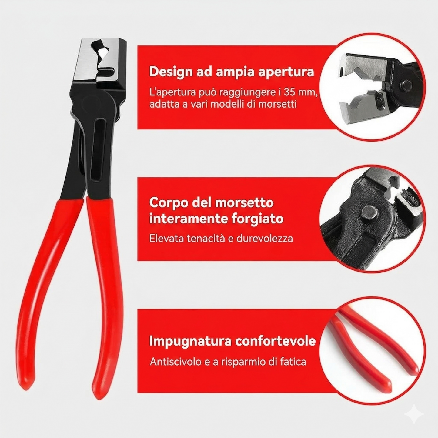 6 pezzi - Kit di pinze per scollegamento e rimozione impianti elettrici auto