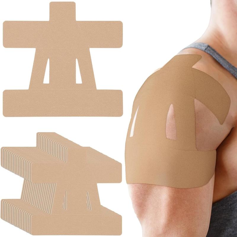 Supporto Spalla Impermeabile con Tape Kinesiologico Pretagliato