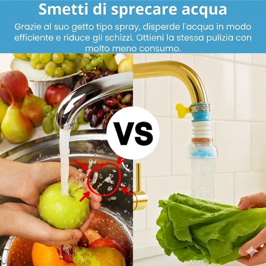 Prolunga per filtro antispruzzo | AquaFlex™