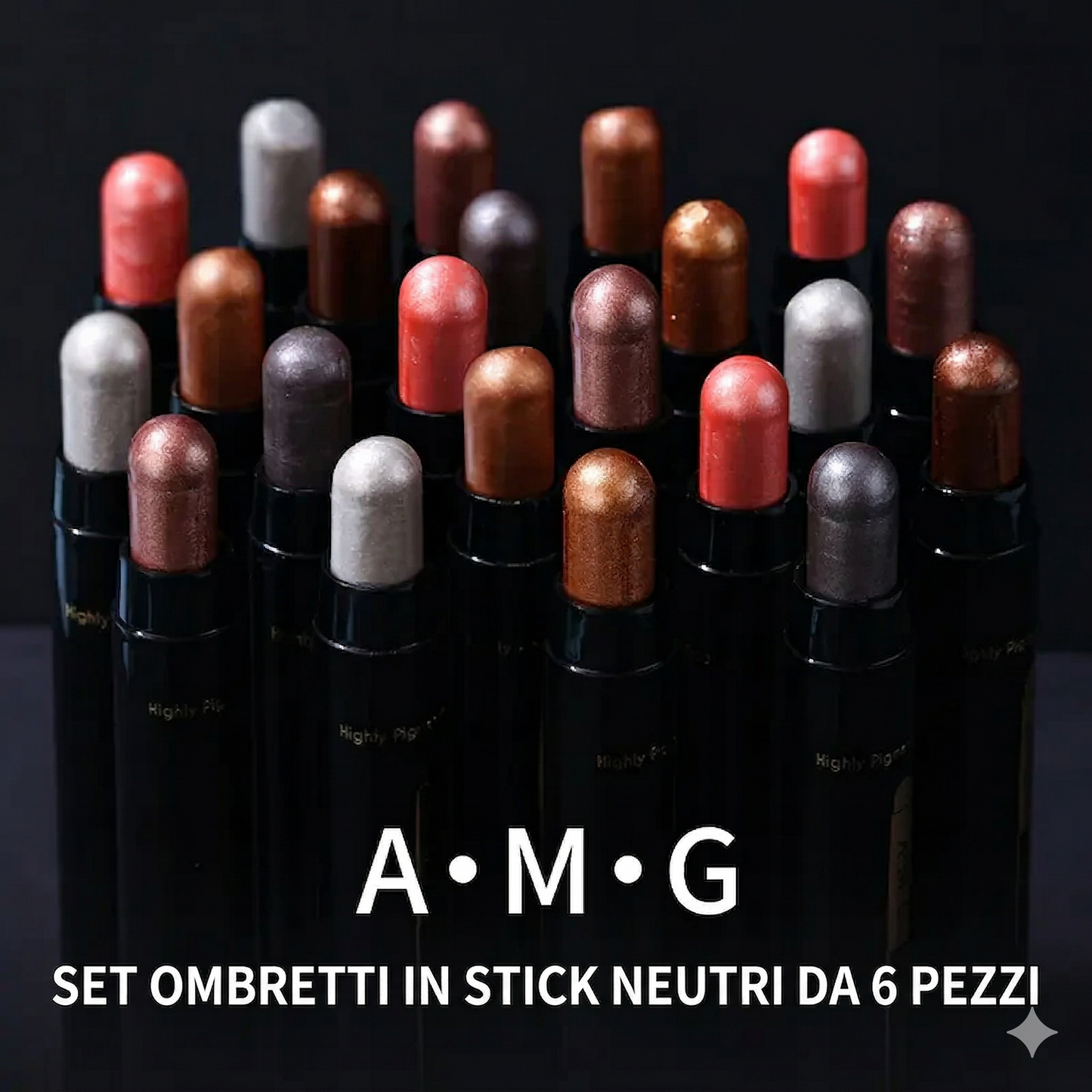 Set di 6 stick ombretto – Illuminante in crema