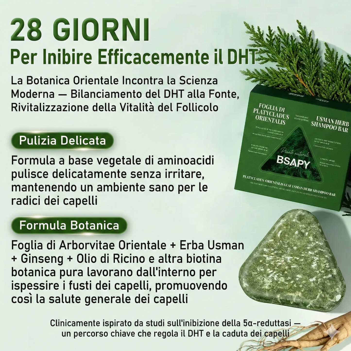 Shampoo solido anticaduta - 120 g