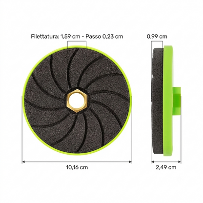 (Confezione da 3) - Lime per Smerigliatura 10.16 CM" con Carburo di Silicio per Piastrelle