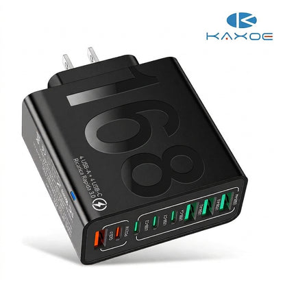 Ricarica Veloce Hub USB 8 Porte Multiporta USB-C e USB-A