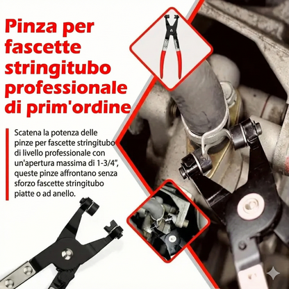 Set di pinze per fascette stringitubo - a braccio lungo (9 pezzi)