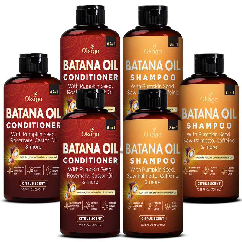 Crescita E Idratazione Shampoo E Balsamo All'Olio Di Batana