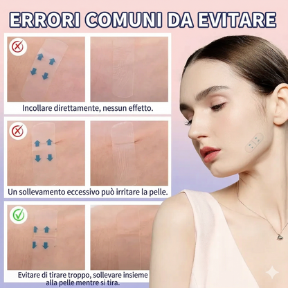 Confezione da 120 pezzi - Nastro Invisibile per Lifting