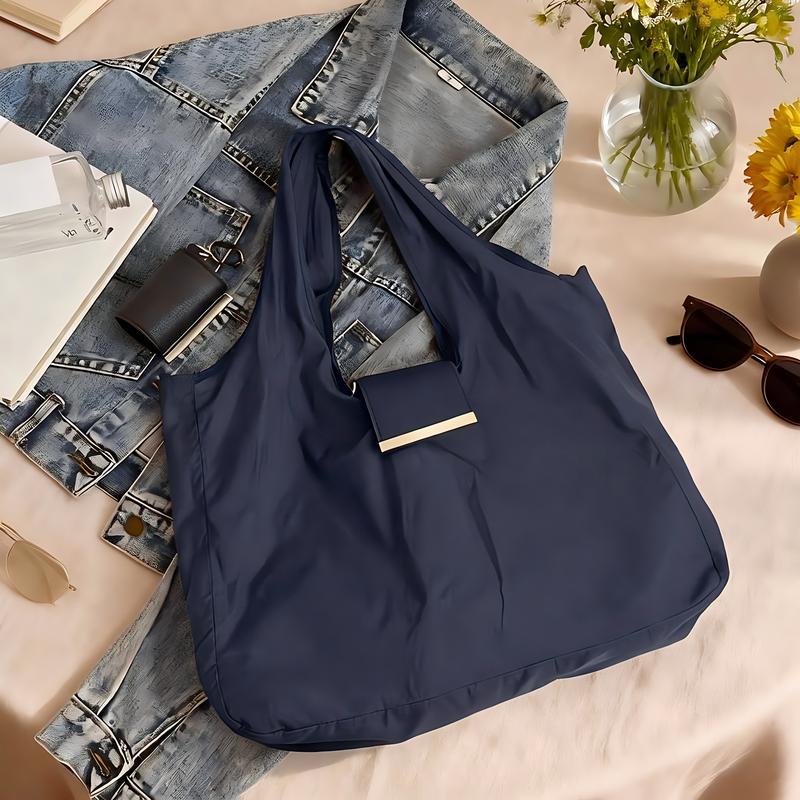 Borsa Pieghevole Resistente in Nylon con Gancio e Regolabile