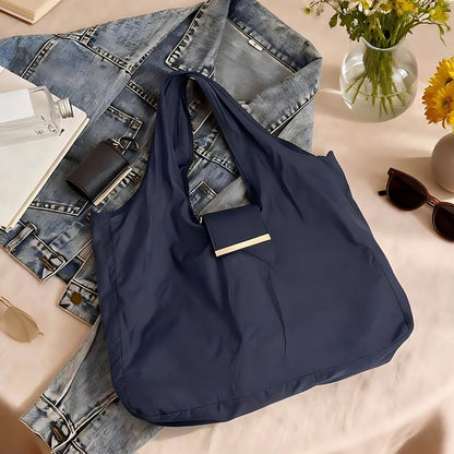 Borsa Pieghevole Resistente in Nylon con Gancio e Regolabile